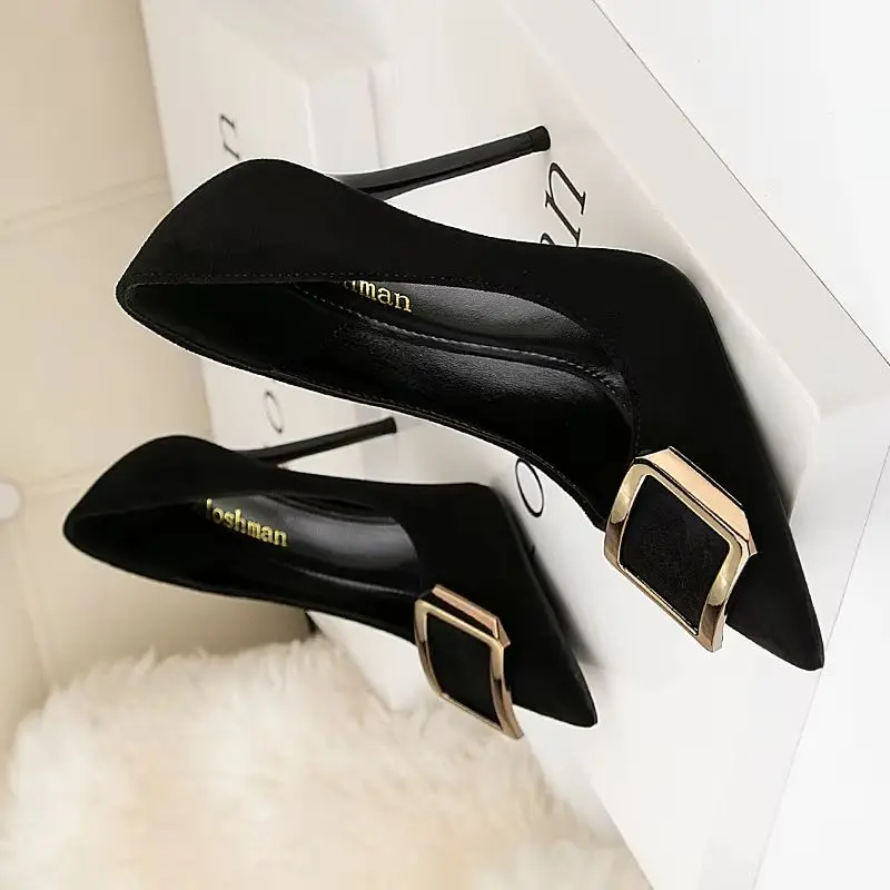 

Женские туфли-лодочки на высоком каблуке, пикантные вечерние офисные женские туфли 2024, брендовые роскошные дизайнерские женские туфли на тонком каблуке с острым носком, модная женская обувь