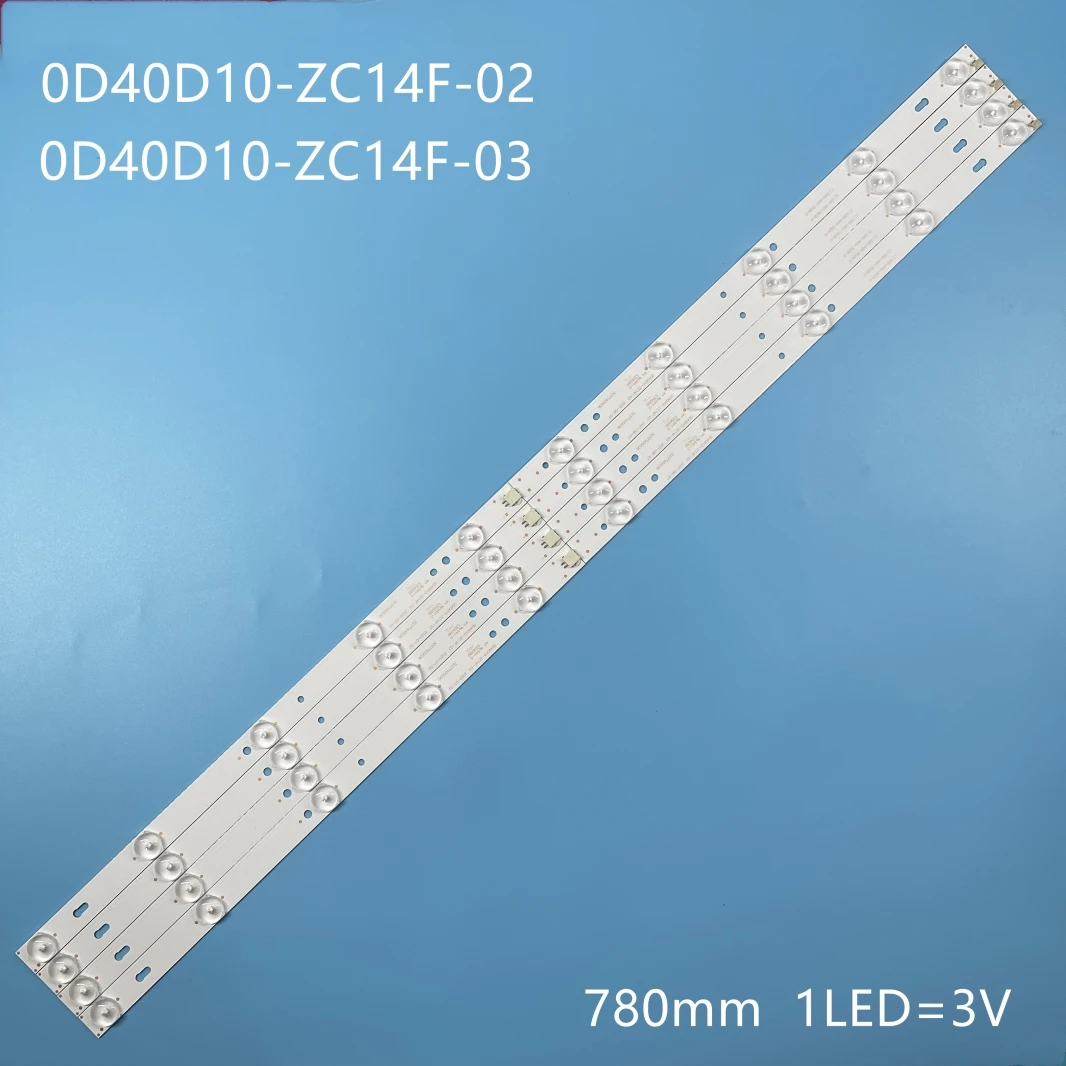 Tira de luces LED de retroiluminación, accesorio para SUPRA LC40T440FL L40F3302B LE40F16 0D40D10-ZC14F-02 0D40D10-ZC14F-03 035-400-3528-D