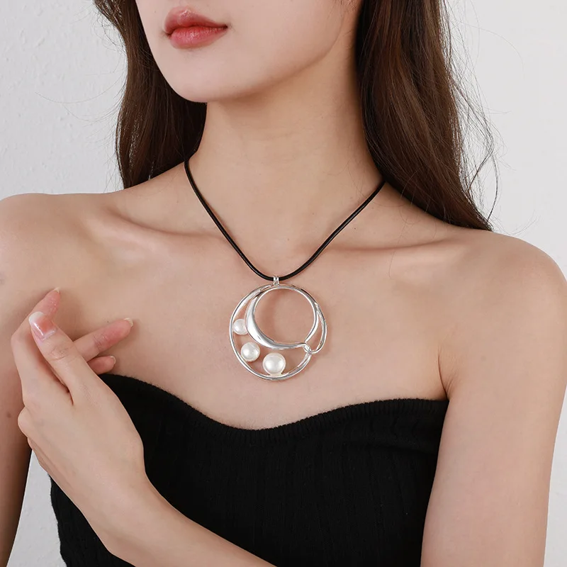 قلادة قصيرة للأزياء الأوروبية والأمريكية الجديدة قلادة شعبية هندسية قصيرة URL نحى بسيطة المرأة Je #4