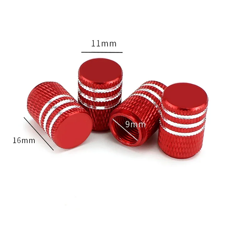 4Pcs Alloy Car Tire Rim Wheel Anti-dust Air Valve Caps for VW Volkswagen TIGUAN Logo - view 2