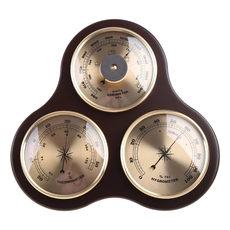 X37E Wall Hang Barometer Atmospheric Home Barometer Round Dial Tool