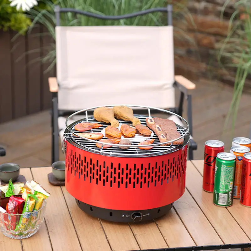 

Портативная каминная печь для чая, бытовая многофункциональная печь для камина, печь для барбекю, уличная печь для барбекю, походная угольная печь