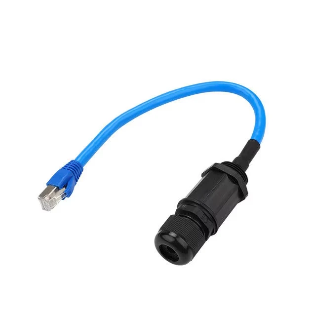 

RJ45 Waterproof Connector IP68 M20 M22 Network Cable Data Signal Aviation Plug Socket Ethernet Line