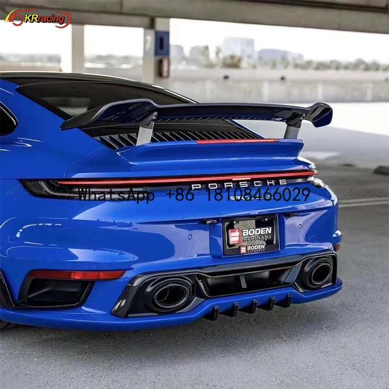 Techart Style Partial Dry Carbon Fiber Car Body Kit With Bumper, Hood for Porsche 992 Turbo S