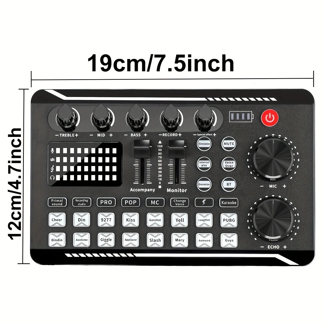 Live Sound Card and Audio Interface with Mixer Effects and Voice Changer,Prefect for Streaming/Podcasting/Gaming