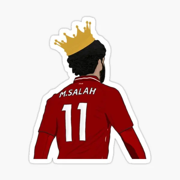 

Стикеры Mo Salah с египетским королем, смешные наклейки для ноутбука, дома, аниме настенный принт, милые Мультяшные художественные украшения для багажа, 5 шт.