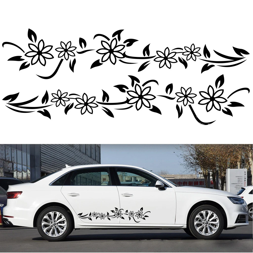 

Car Stickers Flower totem Accessories Para Auto Scratch Waterproof Adhesive Autocollants Capot De Voiture For BMW 트럭 스티커