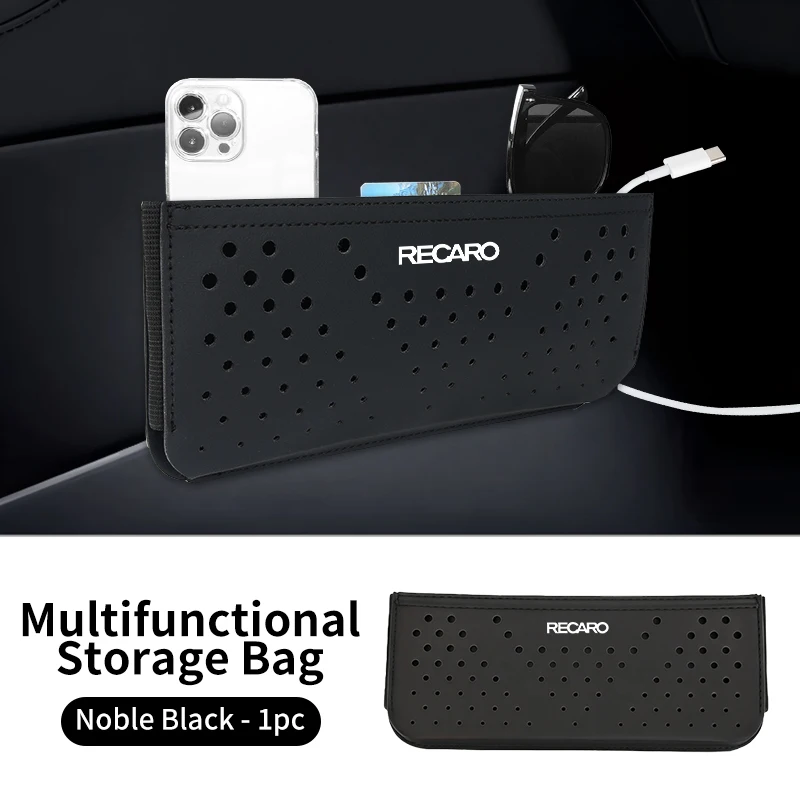 

Car interior gadgets Leather Storage Pouch For Recaro Racing Auto Accessories