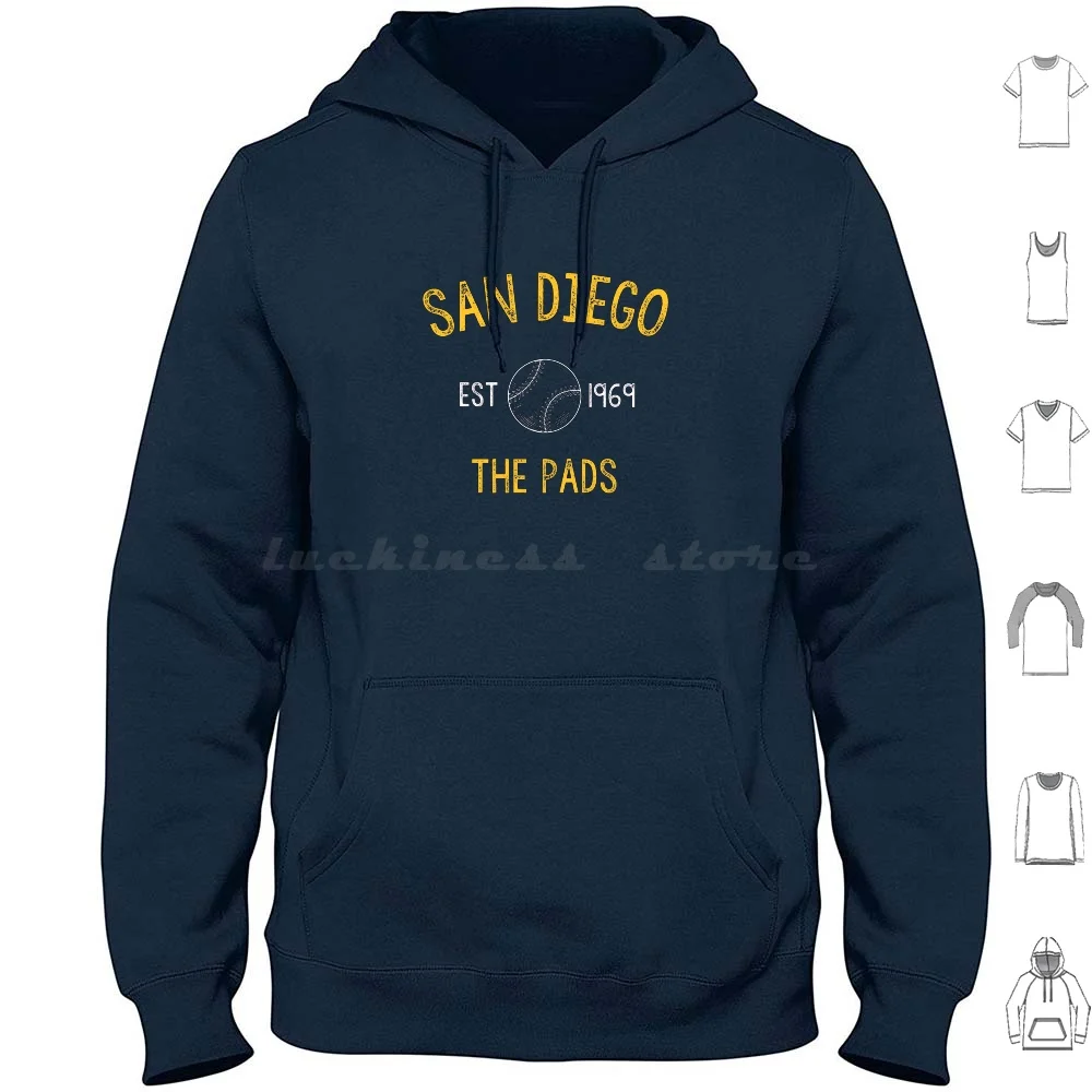 

Hoodies Long Sleeve Padres San Diego Baseball California Manny Machado Friars Tony Gwynn Sports Tatis Cali Home Run
