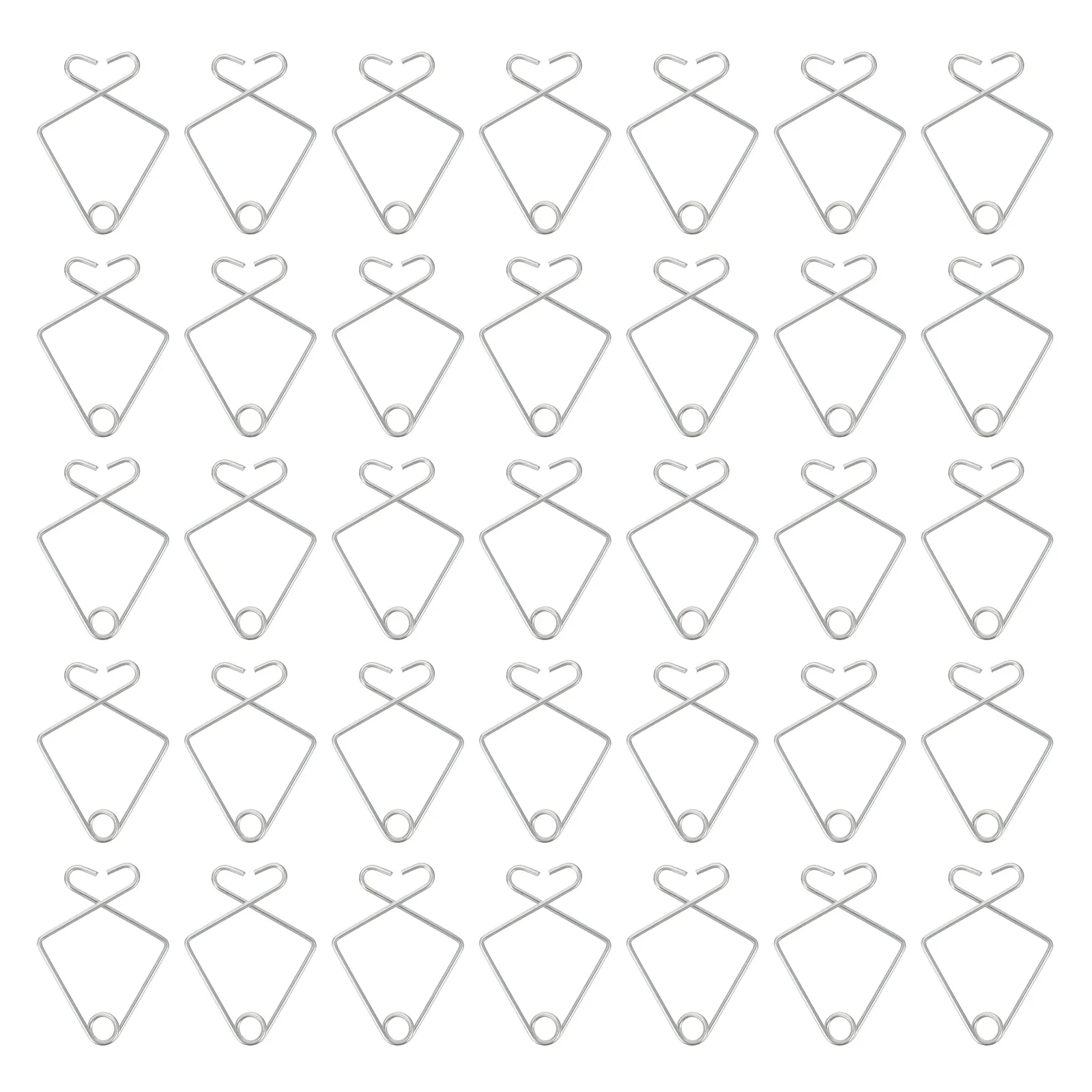 

50pcs Automatic Rebound Hooks Steel Ceiling Clips Drop Tiles Hanging Accessories Home Office Decor 10x32mm Mini