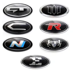 2x Car Front Hood Trunk Rear Lid Emblem for Elantra Stinger Rio Soul Forte K3 K4 K5 K900 Shuma Optima