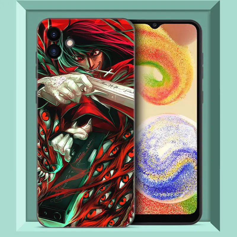 Anime Hellsing Phone Case For Samsung Galaxy A01 A03 Core A04 E A02 A05 A10 A20 A21 A30 A50 S A6 A8 Plus A7 2018 Black Cover