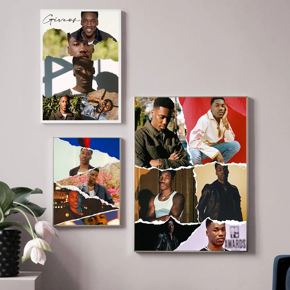 Giveon Star Photo Poster Singer Rap Music Modern Canvas Painting Rapper Wall Art Print Picture Bar Pub Club Home Decor Fans Gift