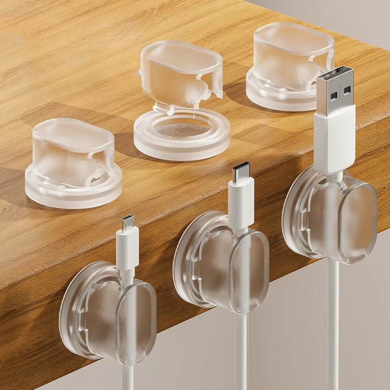 

5 шт./компл. настольный фиксированный органайзер для зарядного кабеля INS, повседневный прозрачный органайзер для намотки кабеля для передачи данных, органайзер для зарядного устройства для телефона