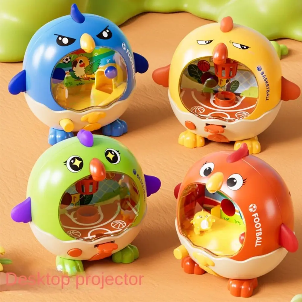 Parent-child Interaction Handheld Desktop Game Early Education Mini Chicken Basketball Game Cute Shape Finger Ball