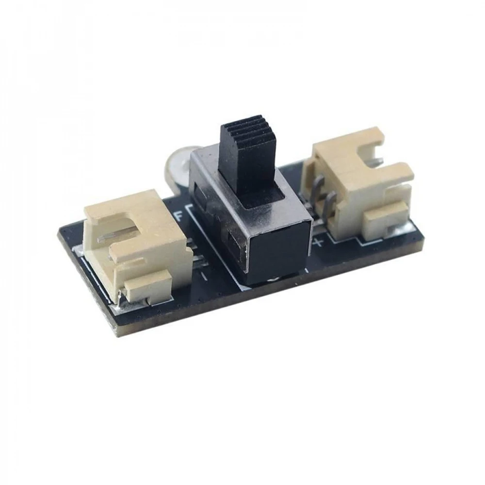 

XH2.54 2Pin Power Switch Module 3D Printing Model Component 12.6V Max Input Voltage 3A Current Circuit Switch Board with Cable