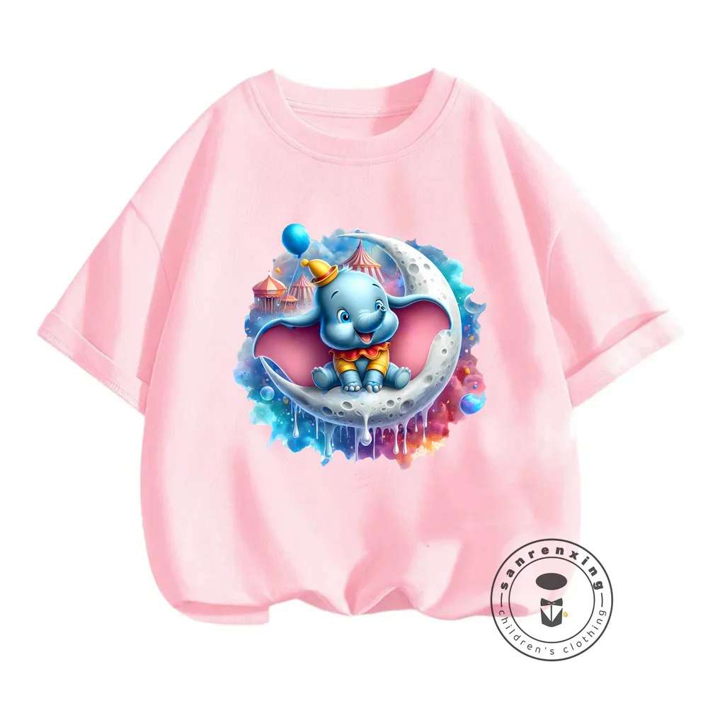 Dumbo Disney Summer T-Shirts Revel in the Popular Movie with Cute and Comfortable O-Neck Tops for Boys Girls Simple yet Stylish