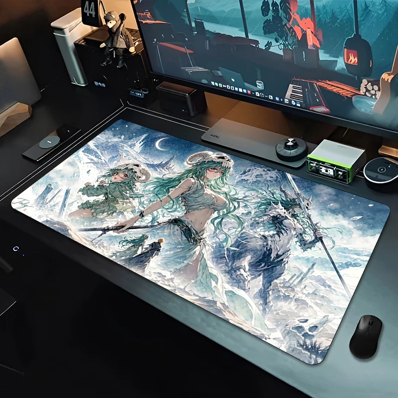 Computer Mouse Pad Professional Gaming Accessories BLEACH Cool Anime Keyboard Desk Mat Lock Edge Gamer Mousepad Smooth Surface