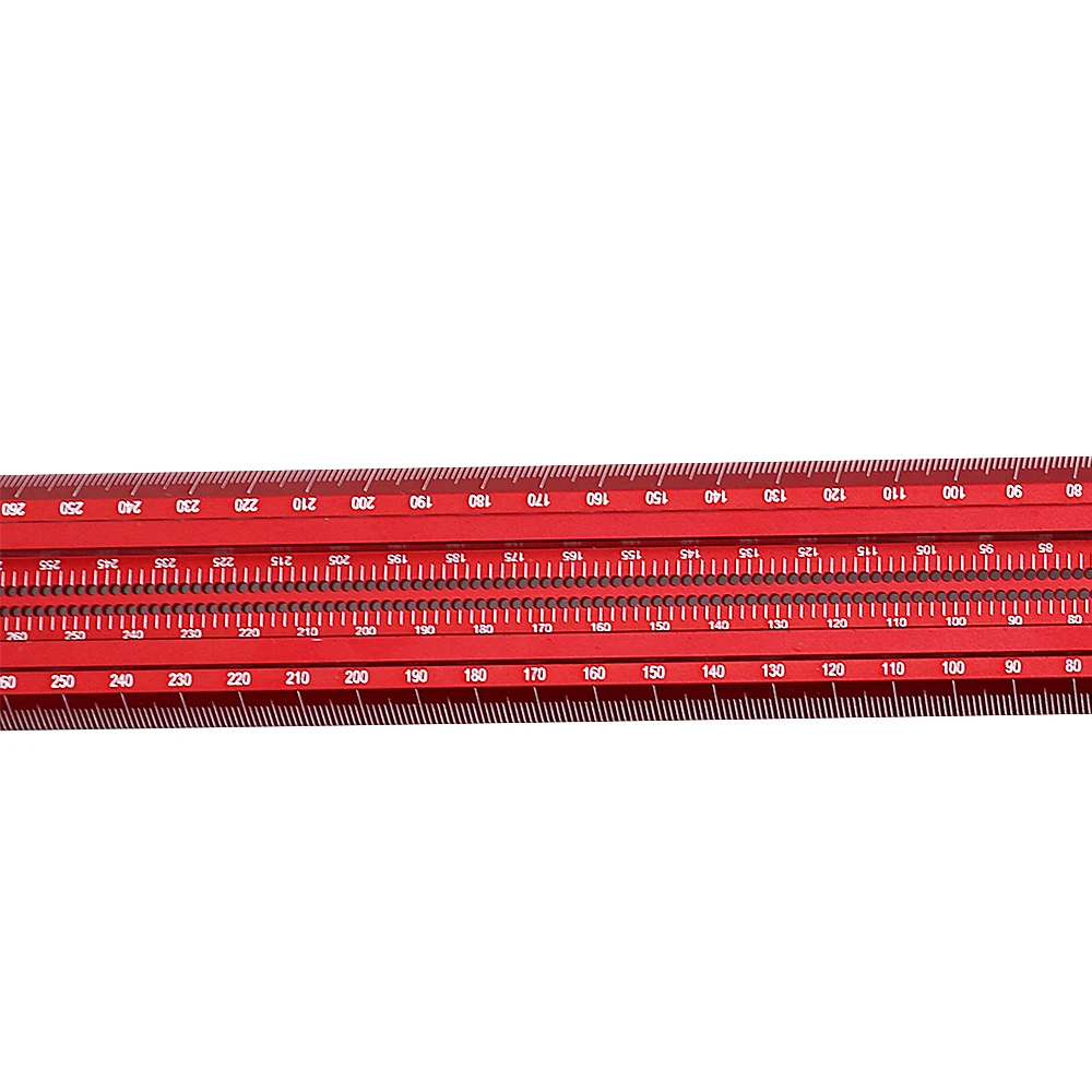 Imagem -03 - Liga de Alumínio Carpintaria Scribe Marcação Gauge T-tipo 300500 mm Precisão Crossed-out Hole Scribing Ruler Measuring Tool