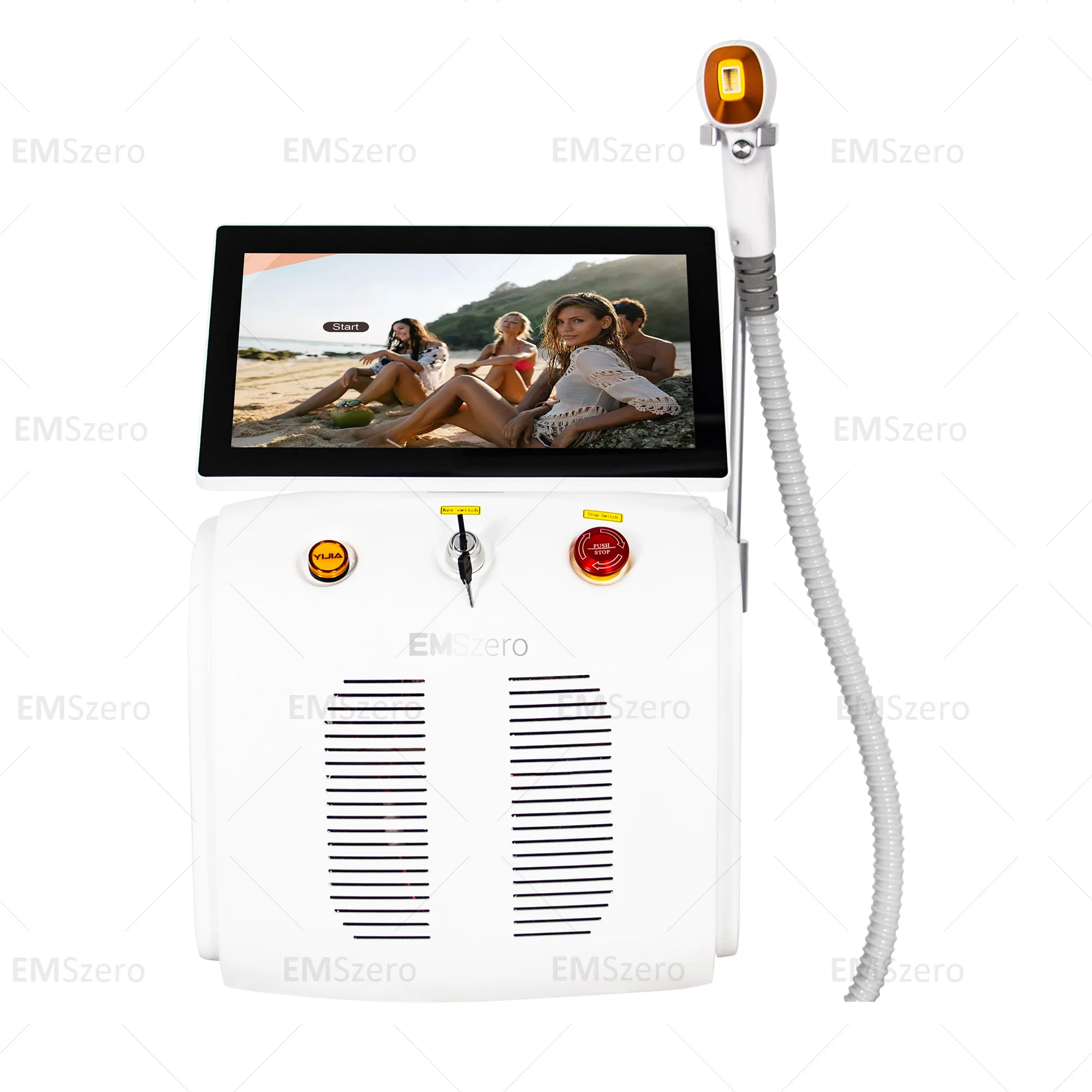 

Professional Alexandrite Diode Laser Hair Removal System Ice Titanium Painless Full Body Remover