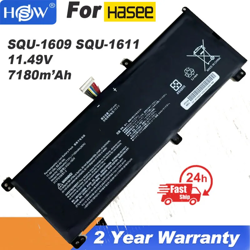 

SQU-1609 SQU-1611 Laptop Battery For HASEE 31CP5/58/81-2 Tablet Bateria akku SQU-1609 SQU-1611 SQU-1710 SQU-1713 7180mAh