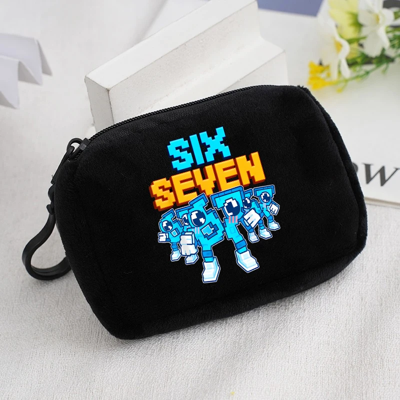 سرقة A Brainrot Kids Plushd محفظة نسائية للعملات المعدنية لطيف أنيمي طباعة Kawaii بنين محفظة محمولة رجل مفتاح البنك بطاقة حقيبة صغيرة ألعاب الحفلات هدية