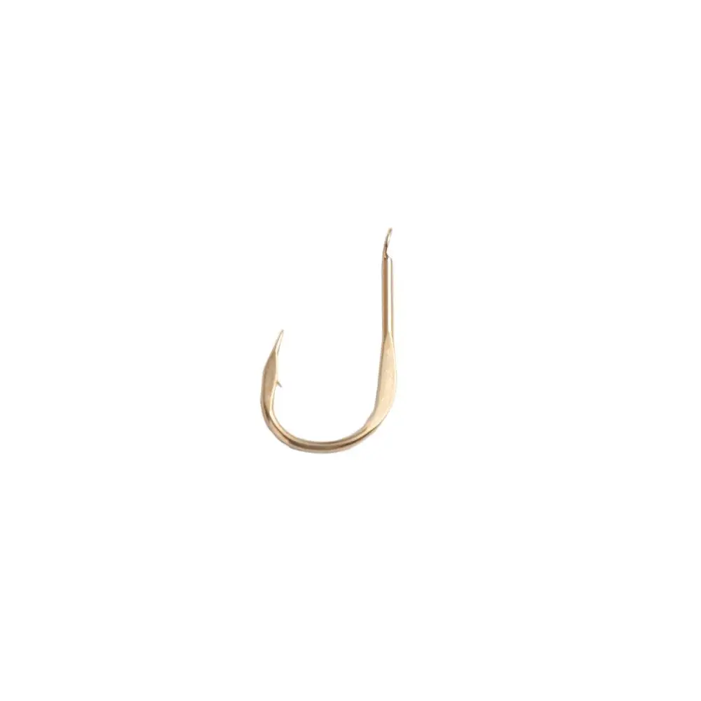 20Pcs/Pack High Carbon Steel Golden Fishing Hooks Single Barbed Barbed Hook Golden Puncture Strong Gold Fish Hooks