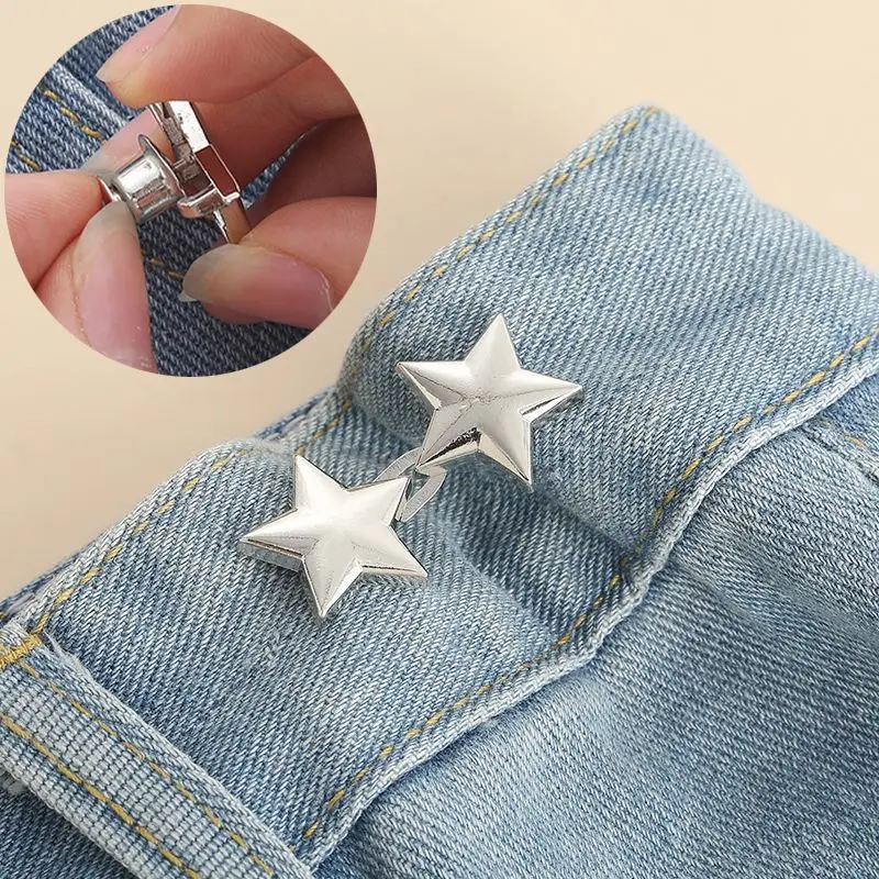 Lazy Person Adjustable Seamless Invisible Waist Buckle Jeans Waist Tightening Tool