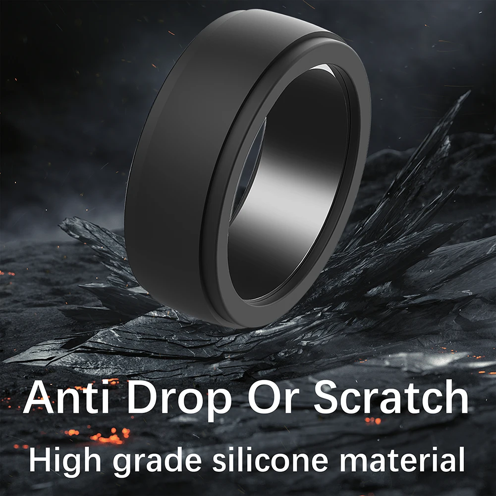 Silicone Ring Protector Anti-Scratch Elastic Ring Cover S for 6 7 8 9 Smart Ring Skin Cover Protective Case for Oura Ring Gen 3