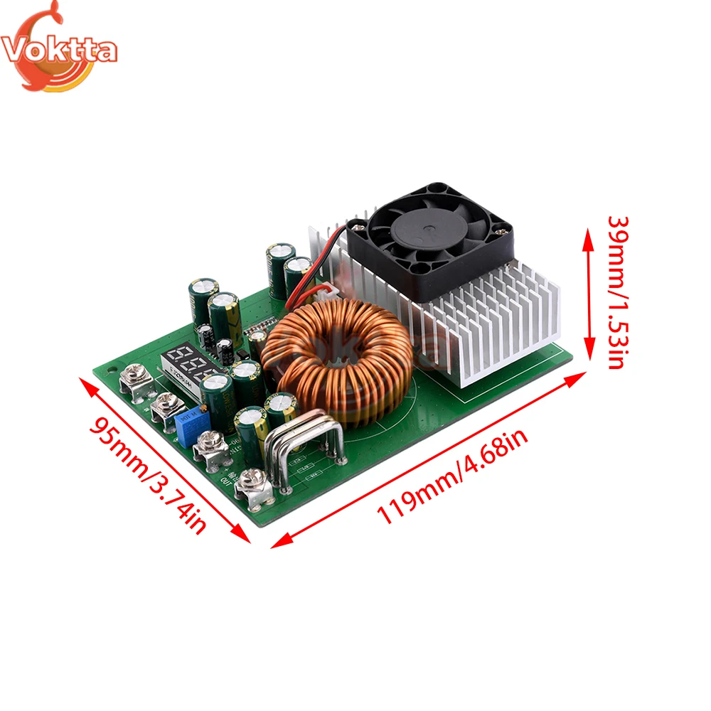 DC-DC Step-down Power Supply Module DC 25-90V 1000W 50A Constant Voltage Constant Current Buck Converter Power Voltage Regulator