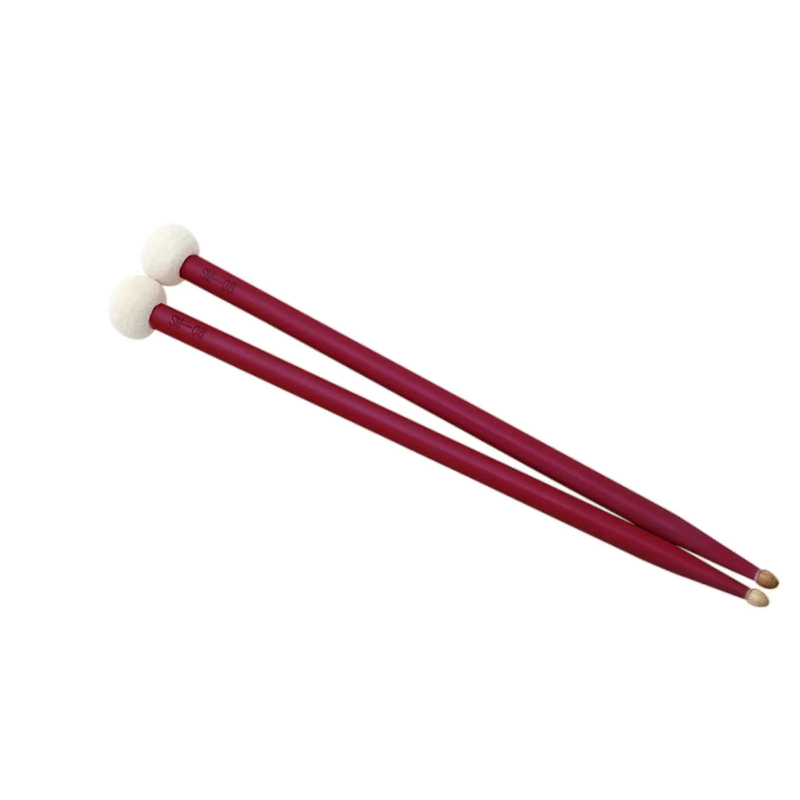 2 Pieces Classic Felt Drum s Double End Cymbal Mallet Wood Electric Drum Kit Bass Drums Replacement