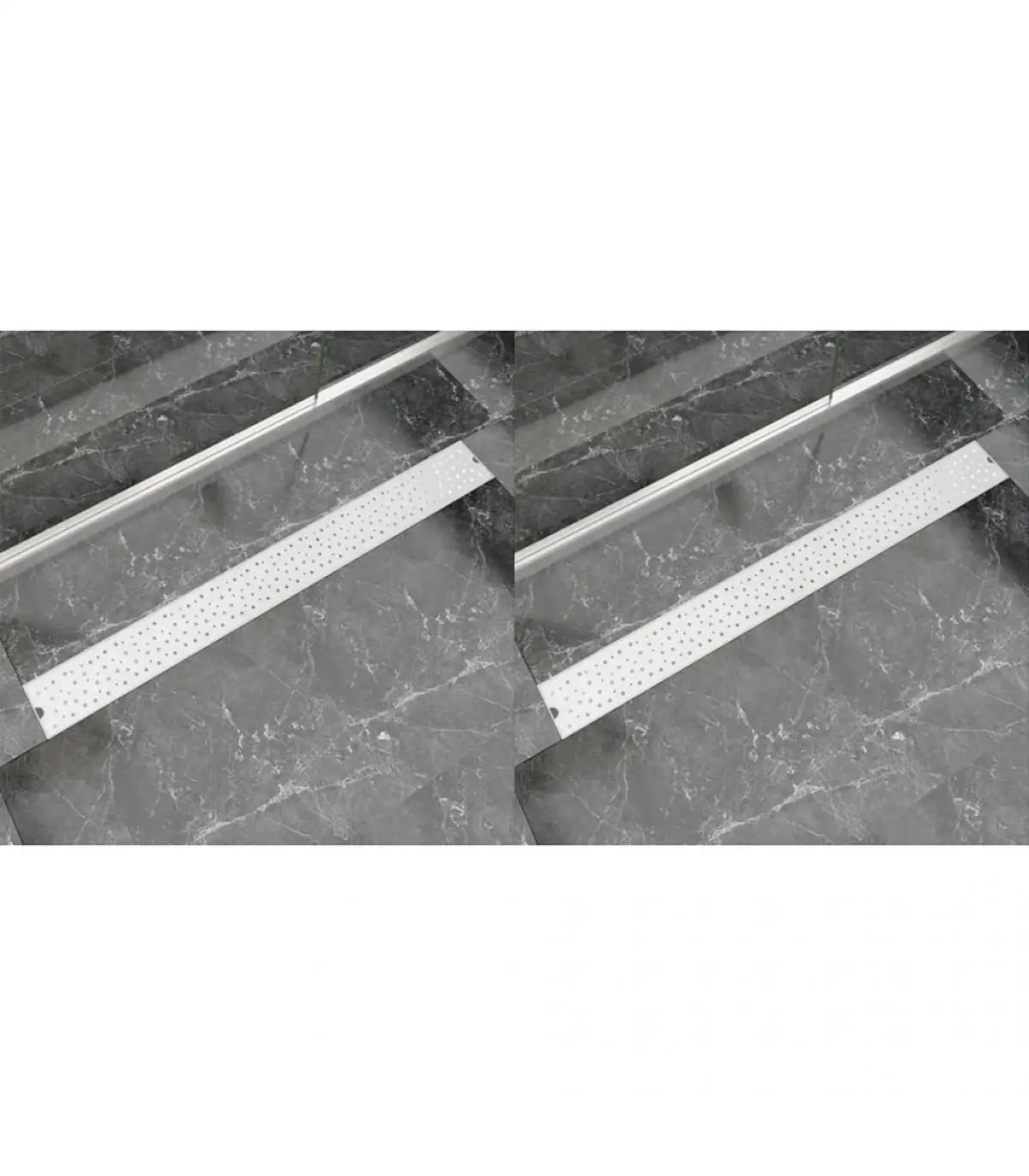 2 PCs bubble 1030x140mm stainless steel linear shower drain drains