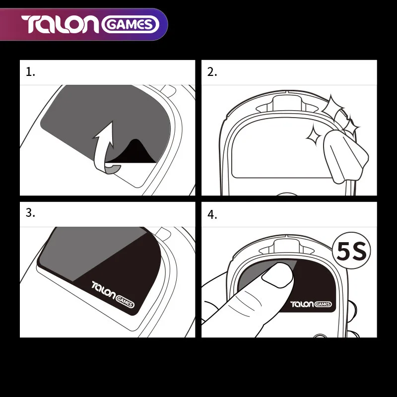 TALONGAMES Glass Mouse Feet Compatible With Logitech G502 X PLUS  Wireless Mouse Customized Round Curved Edge Mouse Glass Skates