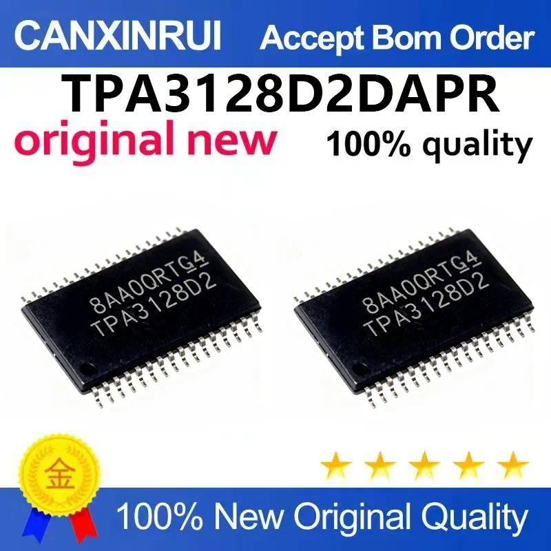 （5pcs-100pcs）Original genuine TPA3128D2DAPR package HTSSOP32 audio power amplifier chip IC