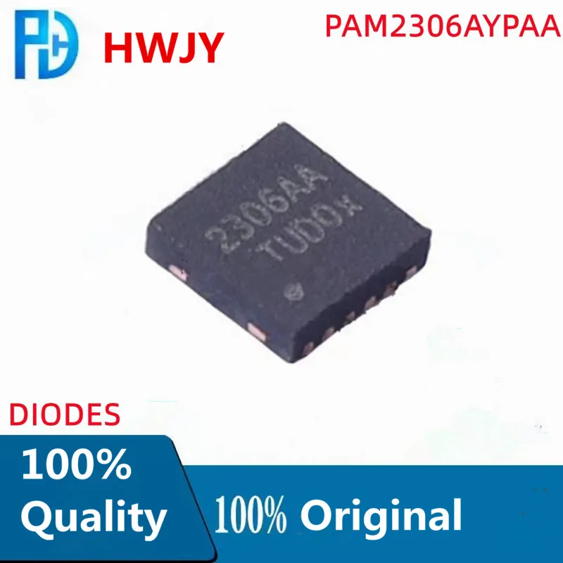 5Pcs 100% New PAM2401YPADJ P2401 PAM2306AYPKE 2306KE PAM2306AYPAA 2306AA AUR9707AGD 9707A WDFN-12