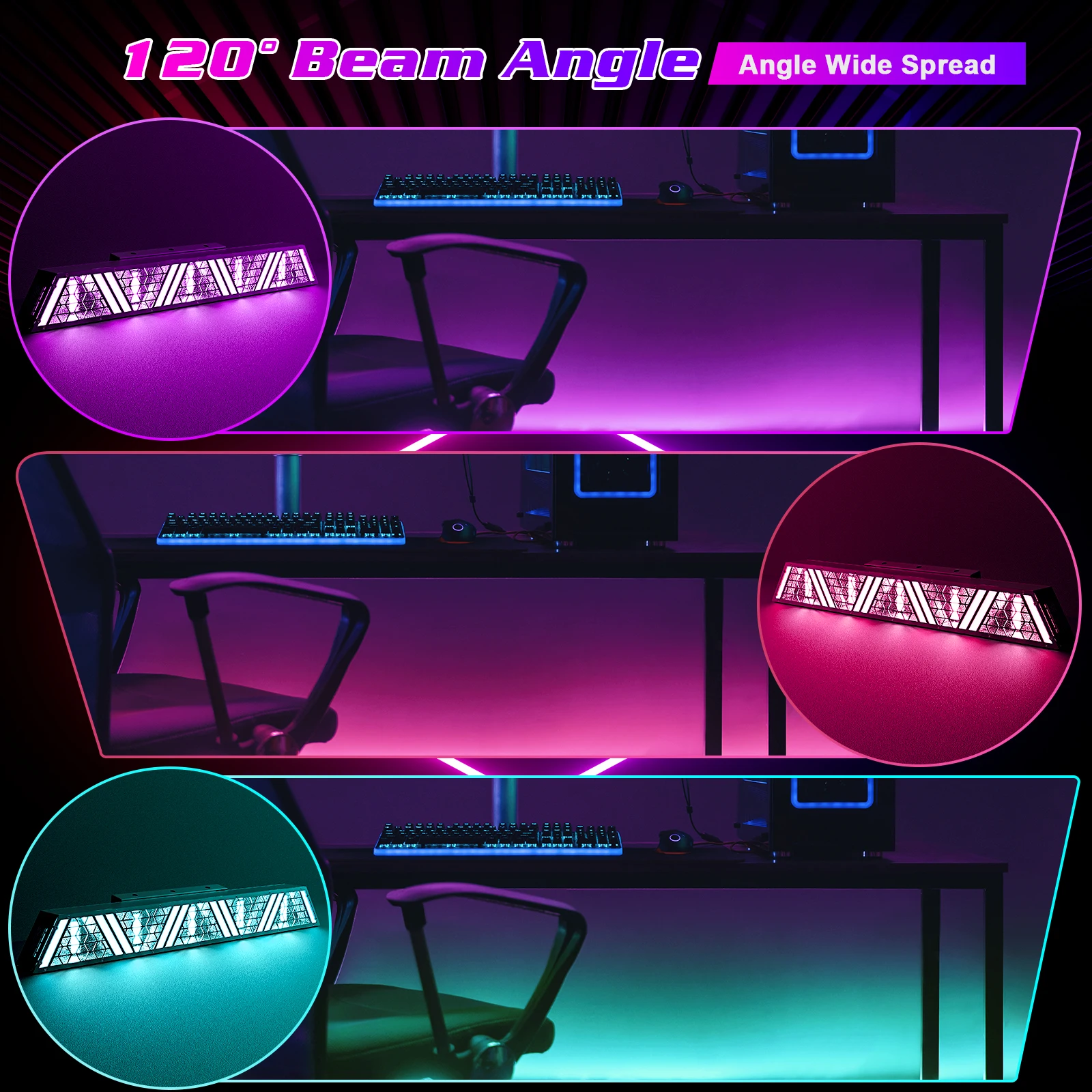 130W Par Light Matrix Retro Lamp Fill Light HOLDLAMP Lighting Outdoor Stage Light Club Wedding Car Show Performance Face Light