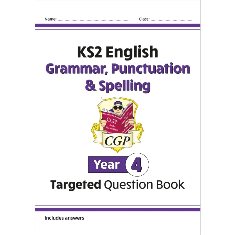 

KS2 English Targeted Question Book Grammar Punctuation Spelling Year 4 CGP Books Coordination Group Publications 9781782941323