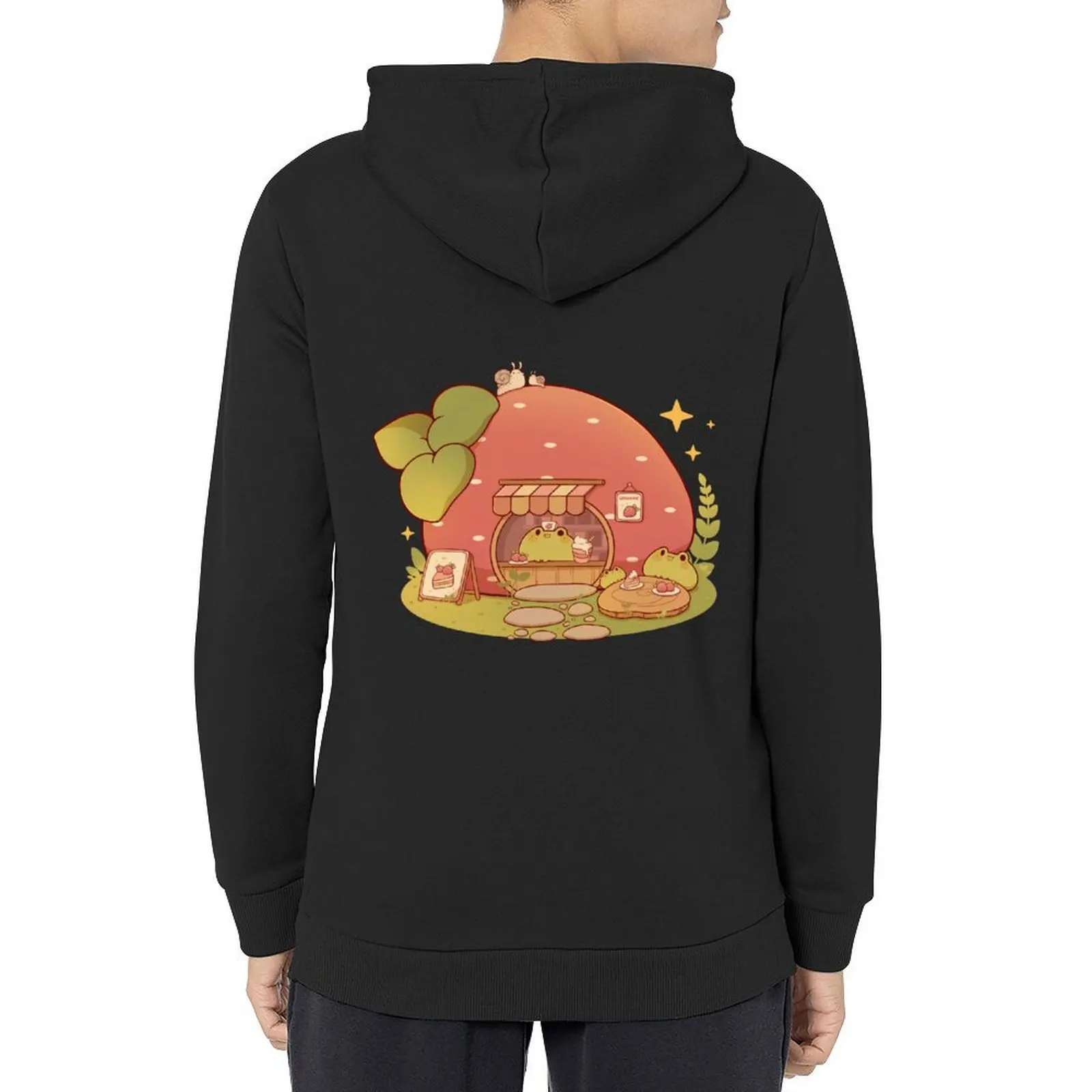 

Strawberry bakery shop with frogs Hoodie men's sweat-shirt mens designer clothes men's clothes tracksuit men
