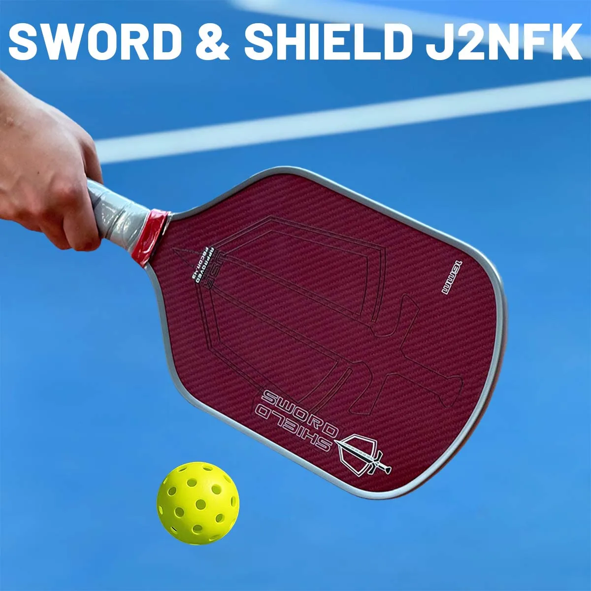 

Меч и щит Pickleball Paddle J2NFK,Gen. 4,5 Multi Density, полностью плавающая пена — поворотный сердечник Pickleball Paddle EPP Core Inte