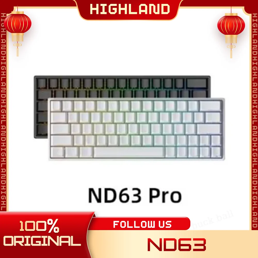 

IROK ND63 Magnetic Switch Mechanical Keyboard Wired Keyboards Hot-Swap 63keys RGB Gaming Keyboards Customization Gamer Keyboard