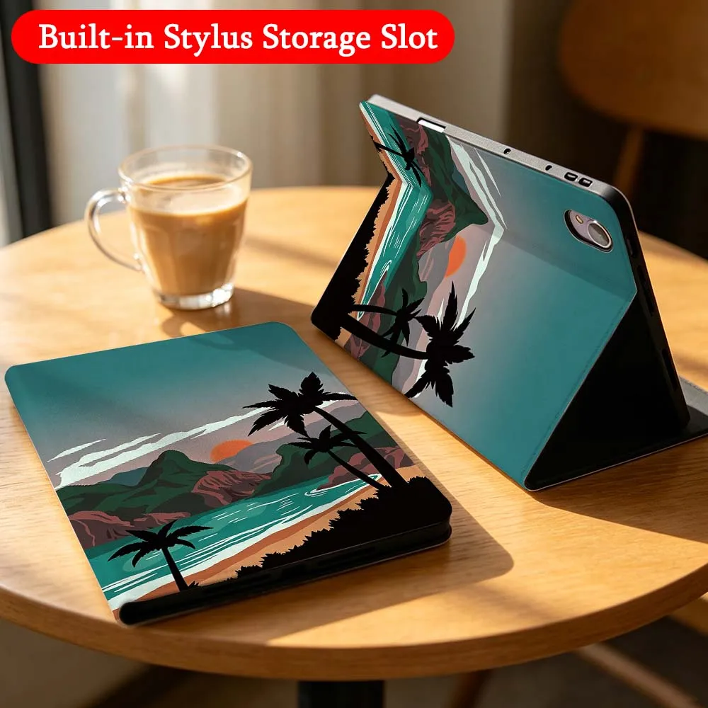 

Sea Breeze Coconut Tree For Huawei Matepad M6 11 11.5S Pro Air SE Honor Tab 8 9 10 V9 X8 X9 X10 Magic Pad GT 2 3 Tablet Case
