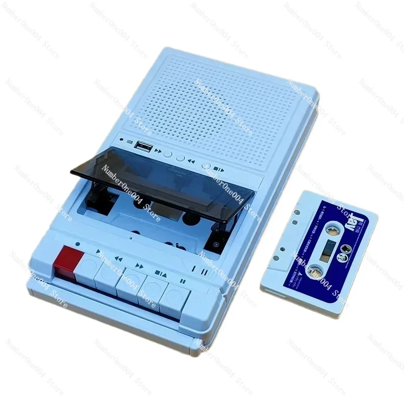 Suitable for retro stereo cassette tape player Walkman cassette tape music audio auto-reverse with external speaker USB playback