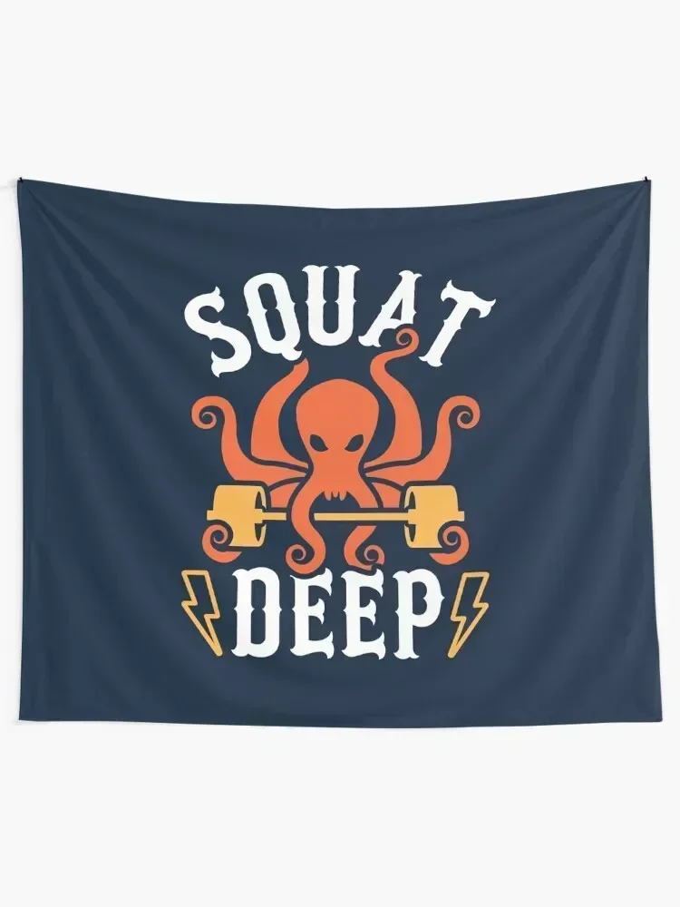 Squat Deep Kraken Tapestry House Decor Room Decorating Aesthetic Room Decoration Aesthetic Tapestry