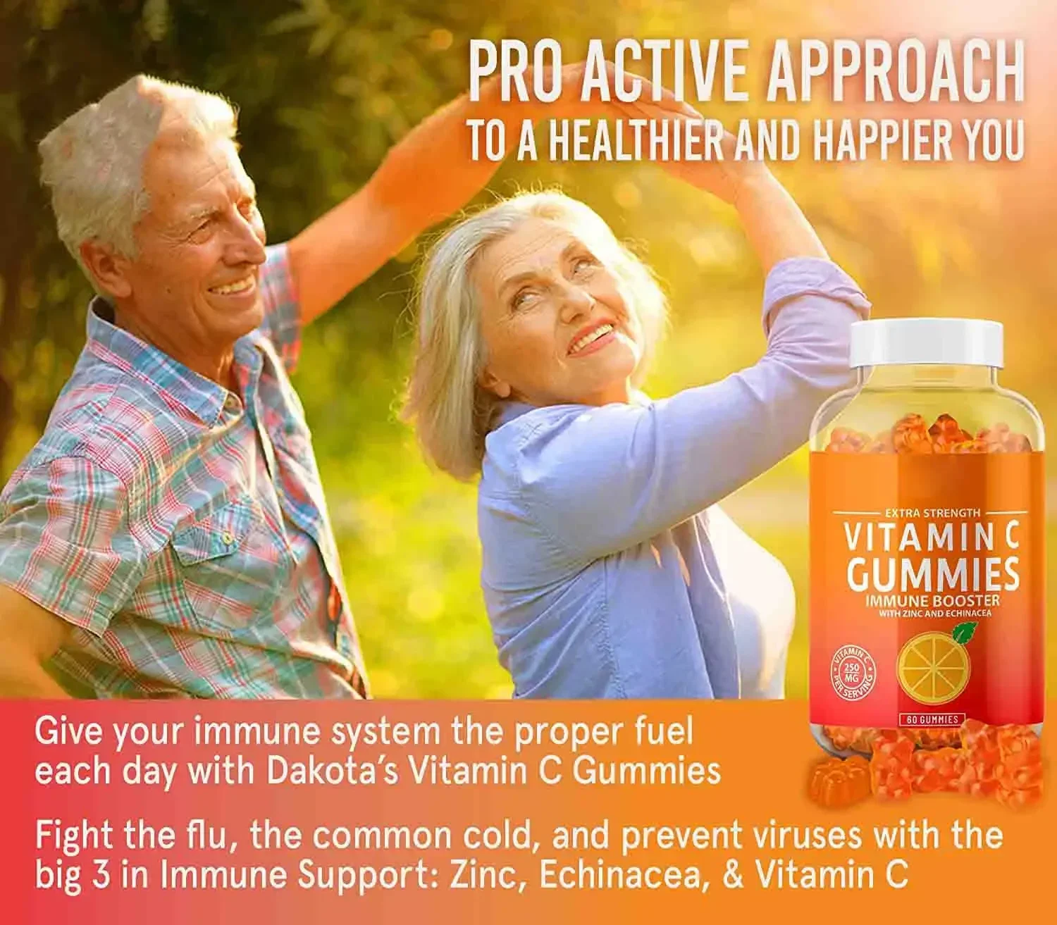 

1 bottle vitamin C gummies supplement nutrition maintain immune function nourish the skin promote collagen synthesis