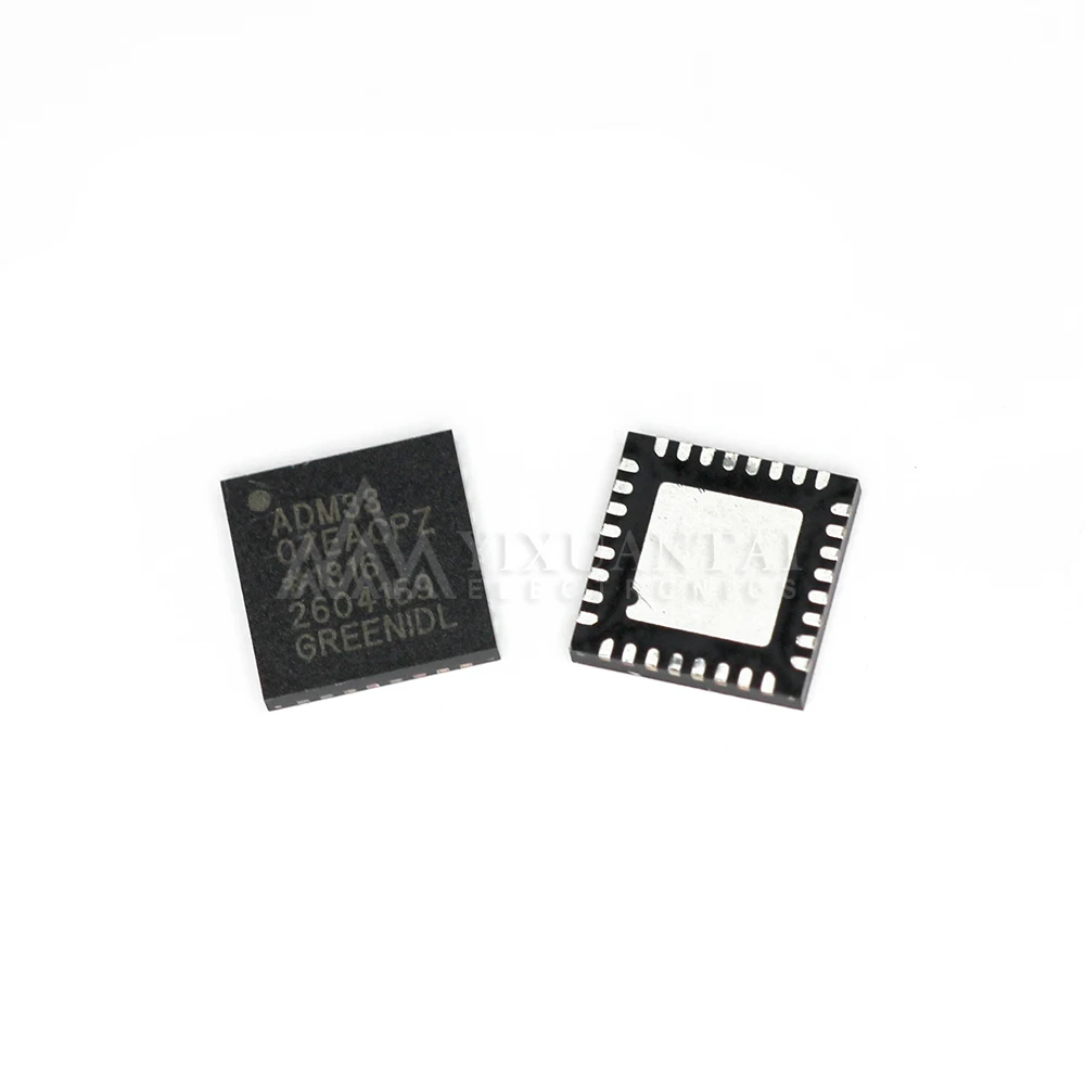 ORIGINAL 5PCS  New original ADM3307EACPZ IC Transceiver Full 5/3 32LFCSP RS-232 Interface IC 1Mb/s 2.7V-3.6V 15kV ESD Protection