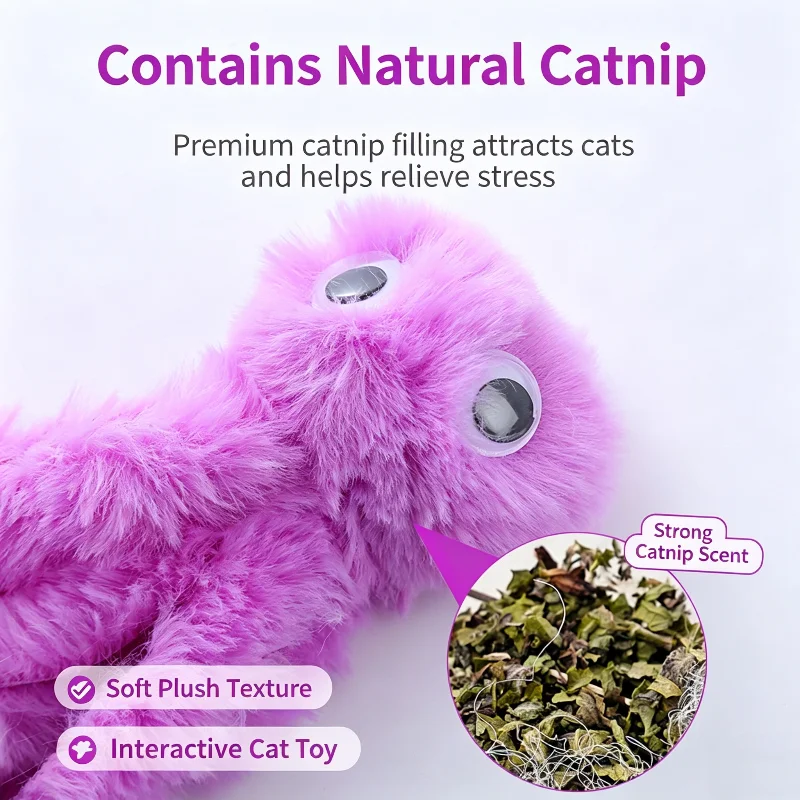 Cute Octopus Plush Cat Toy Bit - Interactive Squeaky Plush Dog Toy 评论和价格