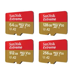 SanDisk Extreme microSDHC microSDXC UHS-I Cards 4K UHD and Full HD video UHS Speed Class 3 (U3) and Video Speed Class 30 (V30)
