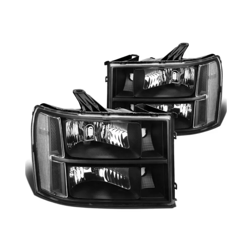 1 Pair Headlight Head Light  for GMC Sierra 2007 2008 2009 2010 2011 2012 2013 2014