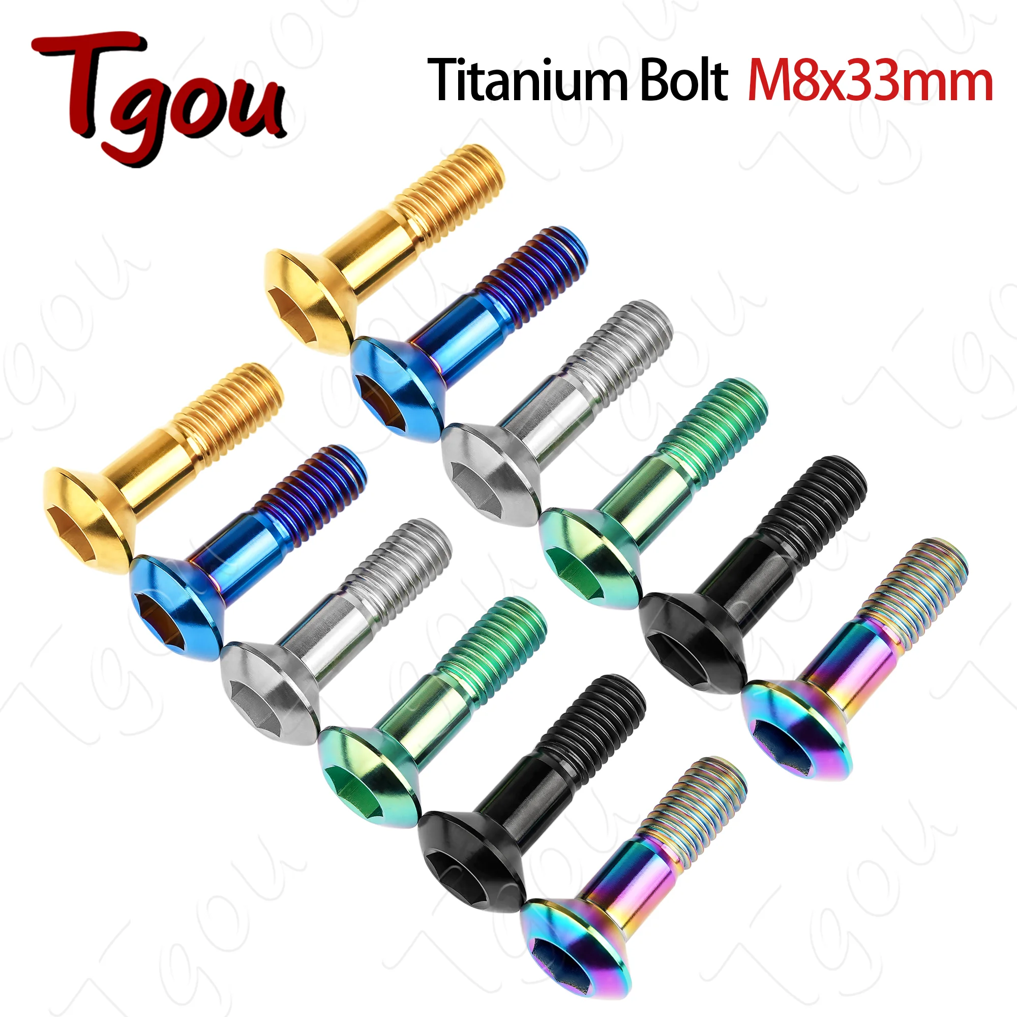 Tgou Titanium Bolt M8x33mm Torx Head for Motocross Sprocket Rear Disc Chainwheel Fastener Screws