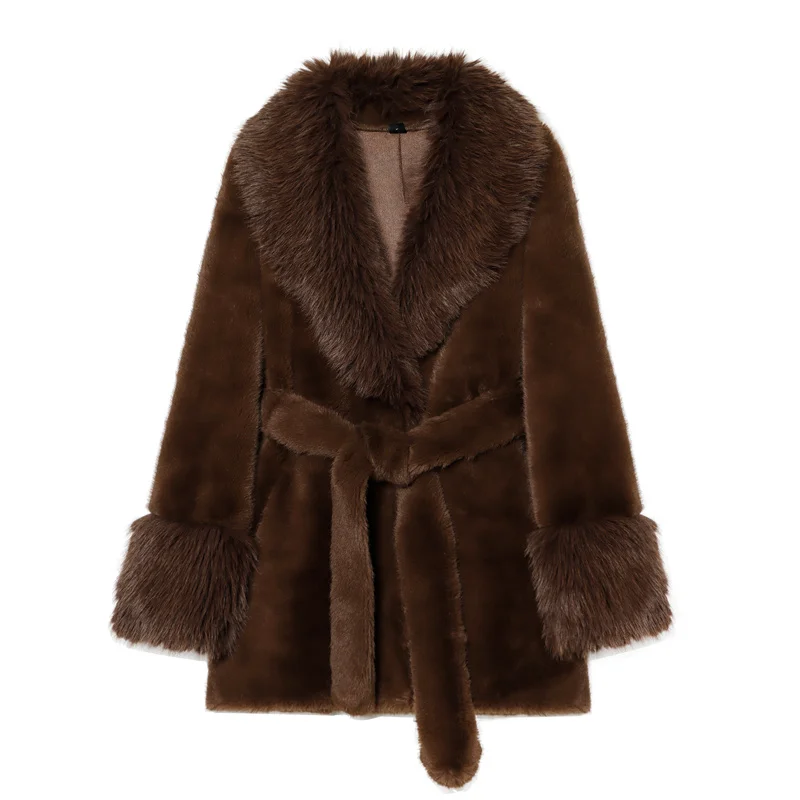 2026Warm Winter Women S Faux Fur Fluffy Coat Luxury Comfortable To Wear Mujer Teddy Plush Jacket for Women Outerwears